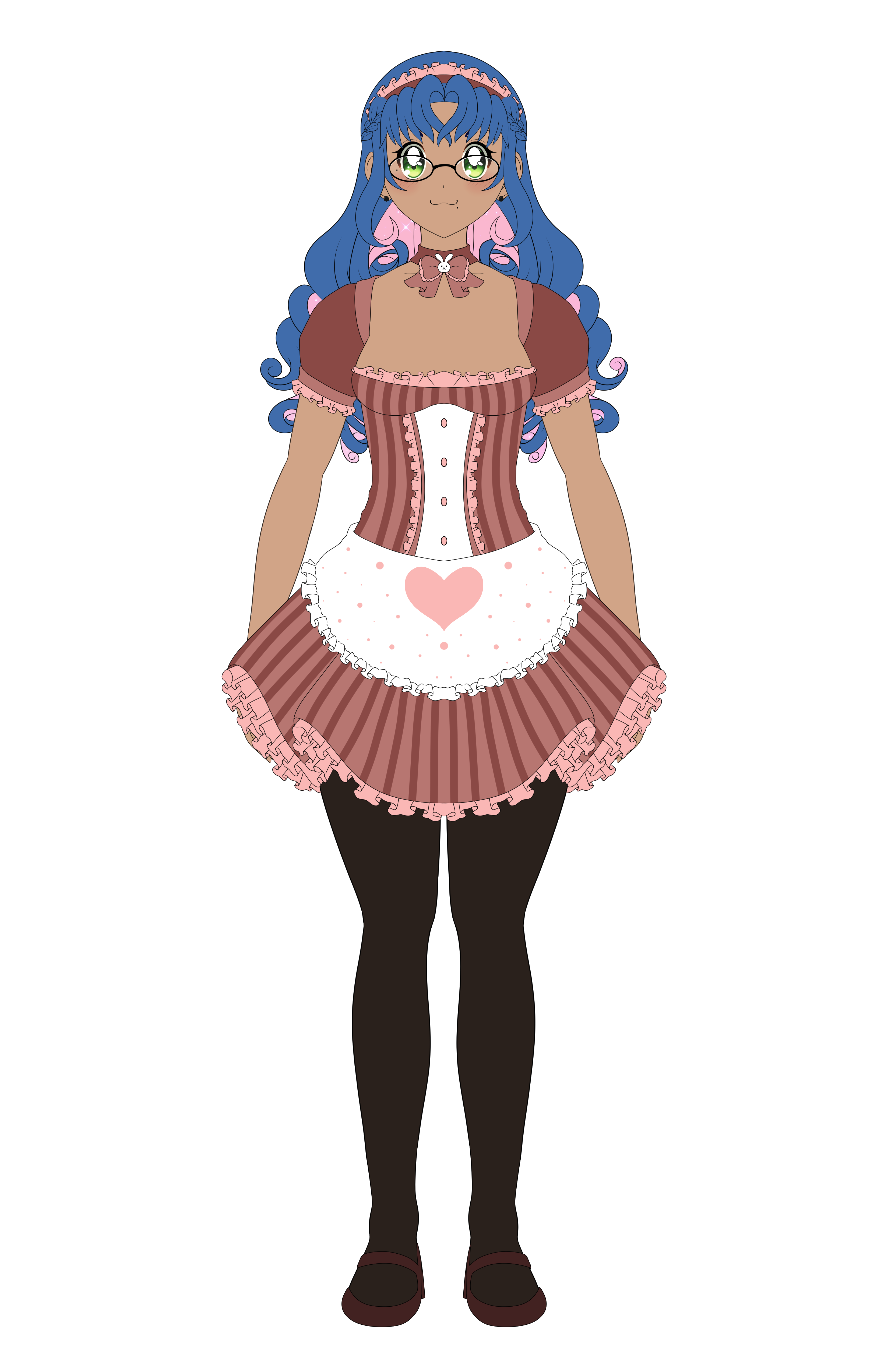 Ice Reference Neapolitan Maid Hair Down